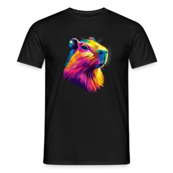 Capybara Be Capy Capybara Drôle Capybara - T-shirt homme - noir - Devant - AI Model Male 178 light (178cm)