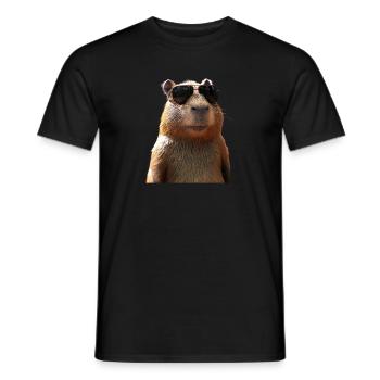 Capybara Be Capy Capybara Drôle Capybara - T-shirt homme - noir - Devant - AI Model Male 178 light (178cm)