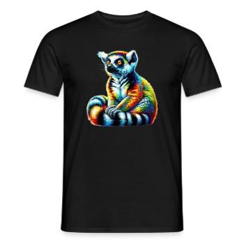 Lémurien - T-shirt homme - noir - Devant - AI Model Male 178 light (178cm)