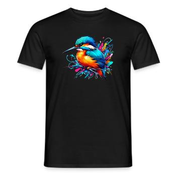 Martin-pêcheur - T-shirt homme - noir - Devant - AI Model Male 178 light (178cm)