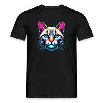Chat - T-shirt homme - noir - Devant - AI Model Male 178 light (178cm)