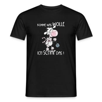 Allez, qu’est-ce que je veux, les brebis, les brebis - T-shirt homme - noir - Devant - AI Model Male 178 light (178cm)