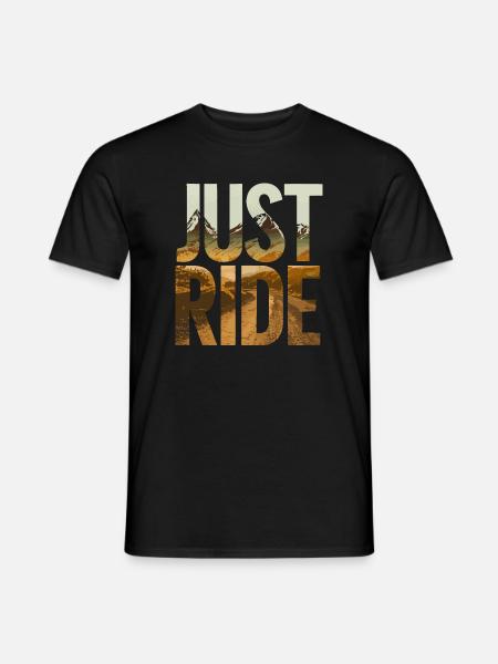 Just Ride Mountain Vista - Men's T-Shirt - black