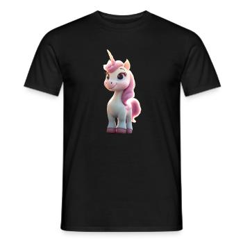Licorne Cavalier Poney Ferme Chevaux Équitation Licornes - T-shirt homme - noir - Devant - AI Model Male 178 light (178cm)