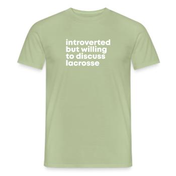 Lacrosse - Men's T-Shirt - sage - Front - AI Model Male 178 light (178cm)