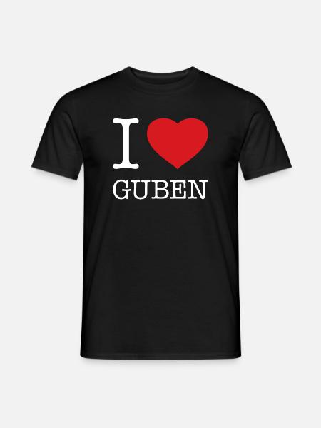 I LOVE GUBEN - Men's T-Shirt - black