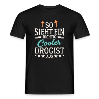 So sieht ein richtig cooler Drogist aus - Männer T-Shirt - Schwarz - Vorne - AI Model Male 178 light (178cm)