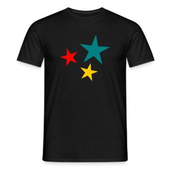 ETOILE. NOËL. JOYEUX NOËL. MERRY CHRISTMAS - T-shirt homme - noir - Devant - AI Model Male 178 light (178cm)