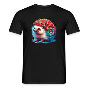 Hérisson - T-shirt homme - noir - Devant - AI Model Male 178 light (178cm)
