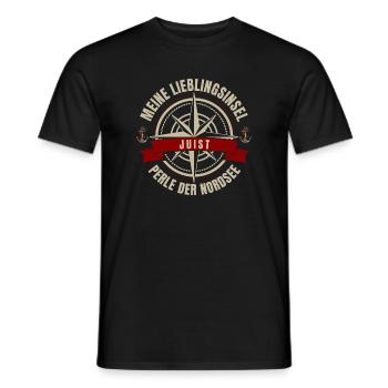 Meine Lieblingsinsel - Juist - Männer T-Shirt - Schwarz - Vorne - AI Model Male 178 light (178cm)