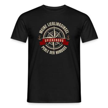 Meine Lieblingsinsel - Spiekeroog - Männer T-Shirt - Schwarz - Vorne - AI Model Male 178 light (178cm)