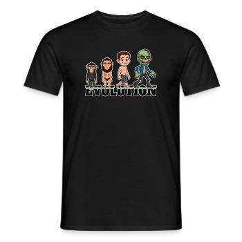 Évolution Zombie - T-shirt homme - noir - Devant - AI Model Male 178 light (178cm)