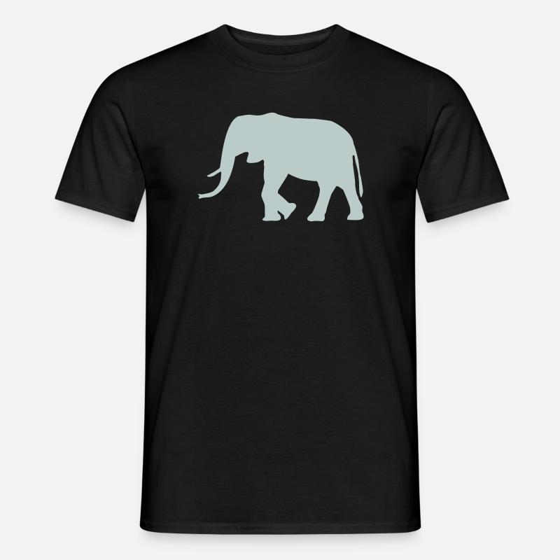 Éléphant - T-shirt homme - noir