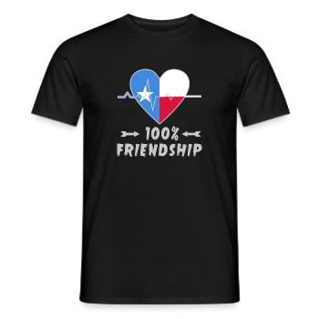 Somalia and Poland 100% friendship - Men's T-Shirt - black - Front - AI Model Male 178 light (178cm)