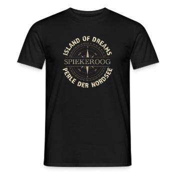 Island of Dreams - Spiekeroog - Männer T-Shirt - Schwarz - Vorne - AI Model Male 178 light (178cm)
