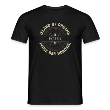 Island of Dreams - Föhr - Männer T-Shirt - Schwarz - Vorne - AI Model Male 178 light (178cm)