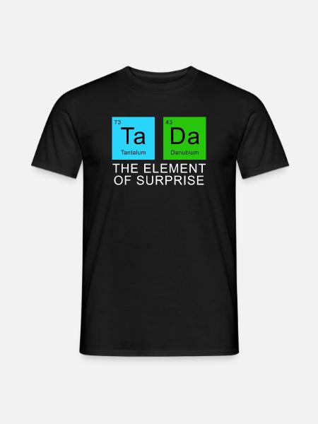 The Element Of Surprise - Men's T-Shirt - black