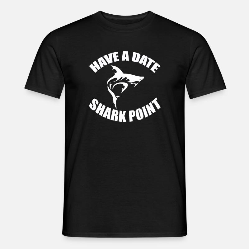 HAVE A DATE - SHARK POINT - Men’s T-shirt - black