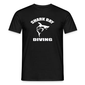 PLONGÉE SHARK BAY - T-shirt homme - noir - Devant - AI Model Male 178 light (178cm)