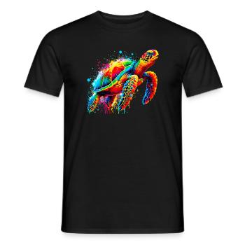 Turtle - Men's T-Shirt - black - Front - AI Model Male 178 light (178cm)