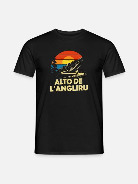 Alto de L'Angliru Cycling Spain - Men's T-Shirt - black