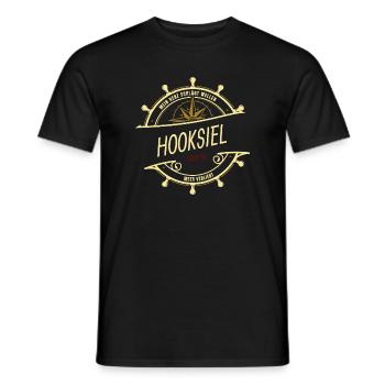Mein Herz schlägt Wellen - Hooksiel - Männer T-Shirt - Schwarz - Vorne - AI Model Male 178 light (178cm)