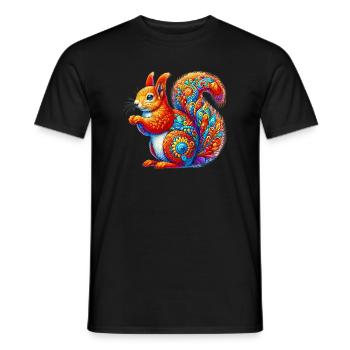 Squirrel - Men's T-Shirt - black - Front - AI Model Male 178 light (178cm)