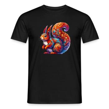 Squirrel - Men's T-Shirt - black - Front - AI Model Male 178 light (178cm)