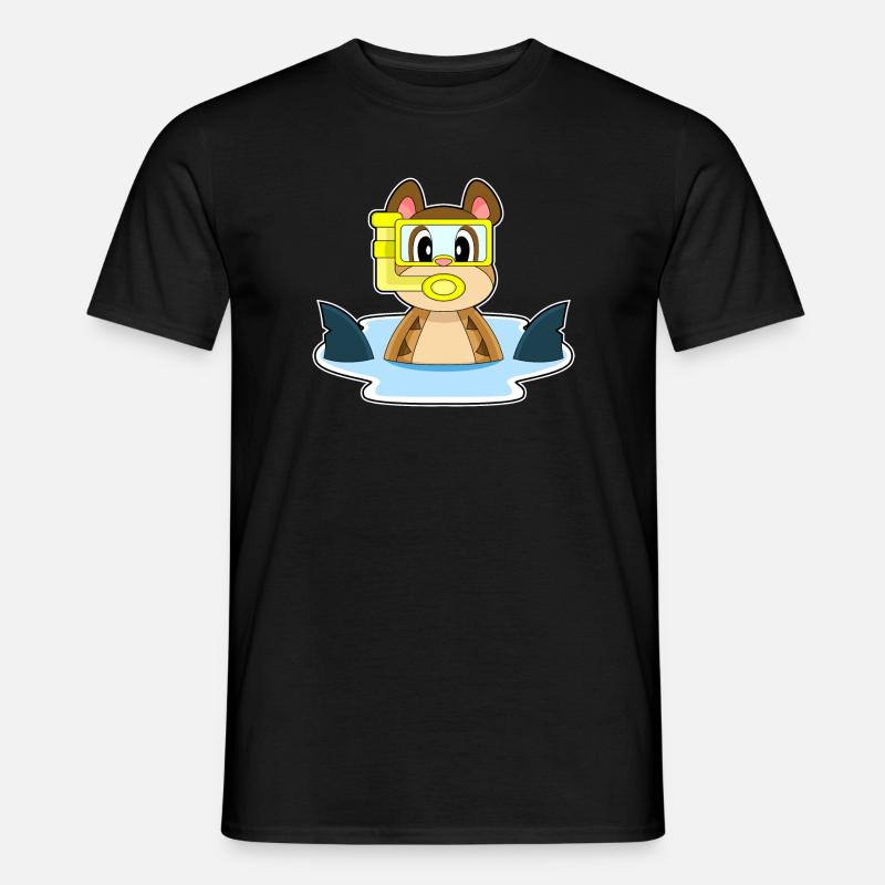 Plongeon de plongée de suricate plongeon de nage - T-shirt homme - noir