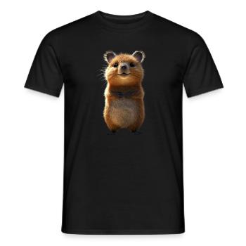 Quokka Be Quokka Heureux Australie Sourire Quokkas - T-shirt homme - noir - Devant - AI Model Male 178 light (178cm)