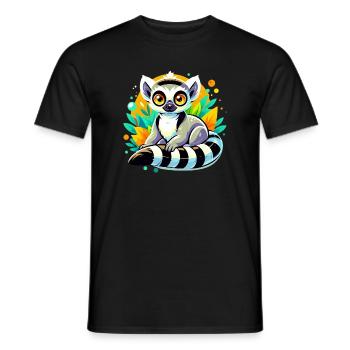 Lémurien - T-shirt homme - noir - Devant - AI Model Male 178 light (178cm)