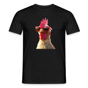 Chicken Chicken Hen Farm Farmer Cute Chickens - Men's T-Shirt - black - Front - AI Model Male 178 light (178cm)