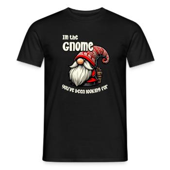 Conception de nain de Noël amusant - T-shirt homme - noir - Devant - AI Model Male 178 light (178cm)