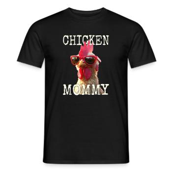Chicken Mommy Chicken Mom Farmer's Wife Mother's Day Chickens - Men's T-Shirt - black - Front - AI Model Male 178 light (178cm)
