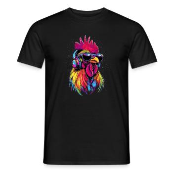 Coq Poulet Papa Poulailler Papa Poulet fermier Poulets - T-shirt homme - noir - Devant - AI Model Male 178 light (178cm)