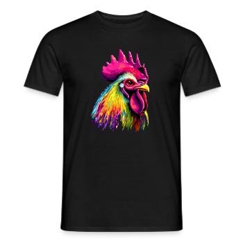 Coq Poulet Papa Poulailler Papa Poulet fermier Poulets - T-shirt homme - noir - Devant - AI Model Male 178 light (178cm)