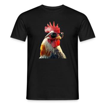 Coq Poulet Papa Poulailler Papa Poulet fermier Poulets - T-shirt homme - noir - Devant - AI Model Male 178 light (178cm)