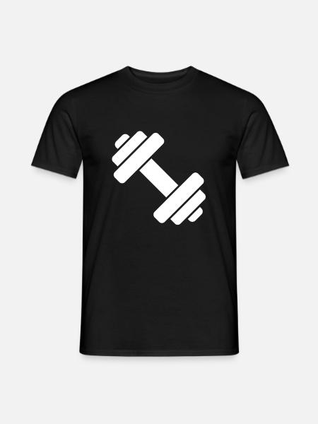 Hanteln - Männer T-Shirt - Schwarz