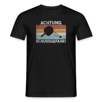 Lustiges Tischtennis Geschenk - Männer T-Shirt - Schwarz - Vorne - AI Model Male 178 light (178cm)
