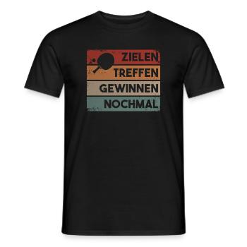 Lustige Tischtennis Geschenkidee - Männer T-Shirt - Schwarz - Vorne - AI Model Male 178 light (178cm)