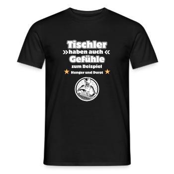 Tischler Gefühle - Männer T-Shirt - Schwarz - Vorne - AI Model Male 178 light (178cm)