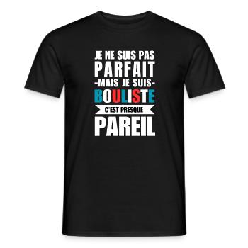 I'm not perfect, but I'm a bowler. - Men's T-Shirt - black - Front - AI Model Male 178 light (178cm)