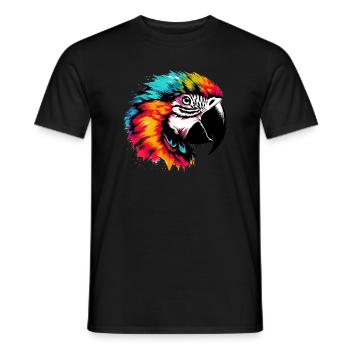 Perroquet - T-shirt homme - noir - Devant - AI Model Male 178 light (178cm)