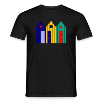 anniversaire. anniversaire décennie. humour. drôle - T-shirt homme - noir - Devant - AI Model Male 178 light (178cm)