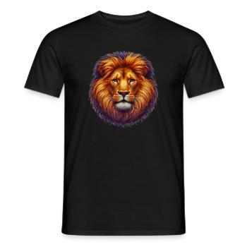 Lion - T-shirt homme - noir - Devant - AI Model Male 178 light (178cm)
