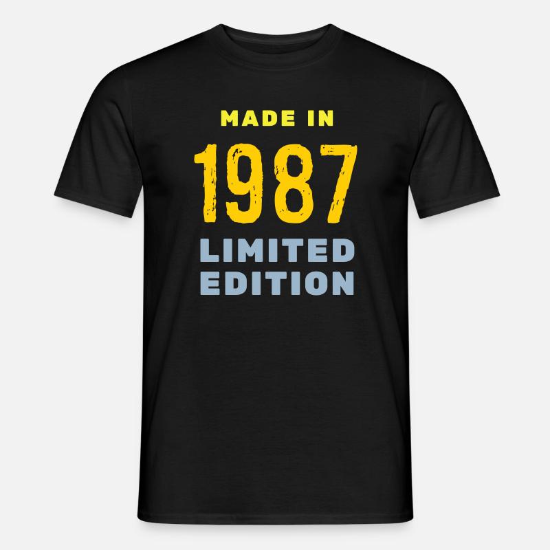 1987 - Männer T-Shirt - Schwarz