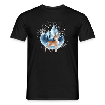 Féérie hivernale - T-shirt homme - noir - Devant - AI Model Male 178 light (178cm)