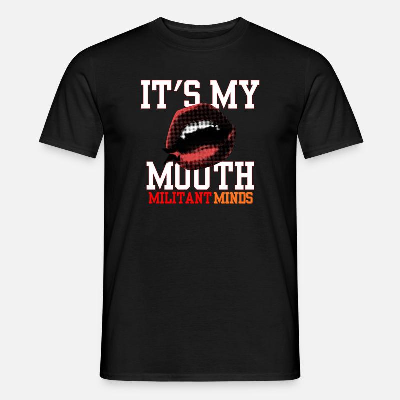 C’est ma bouche, esprits militants, - T-shirt homme - noir