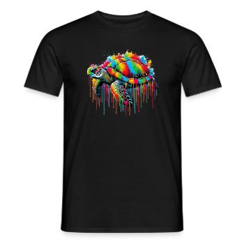 Turtle - Men's T-Shirt - black - Front - AI Model Male 178 light (178cm)