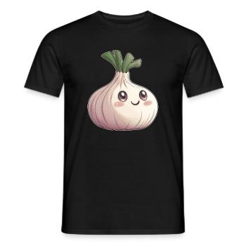 Knoblauch - Männer T-Shirt - Schwarz - Vorne - AI Model Male 178 light (178cm)